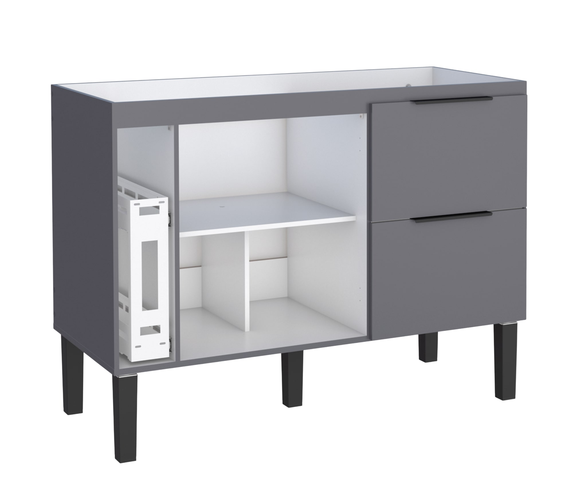 COZIMAX - GABINETE CISNE 1,20MT CINZA